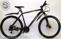 Велосипед Forward APACHE 27.5 3.2 disc черный/оранжевый Рама: 21 (2021) (демо-товар в идеальном состоянии)