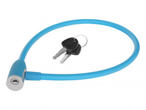 Замок тросовый KELLYS KLS JOLLY Ø4,5ммхØ12мм x 650мм, голубой, безопасность 3/10 