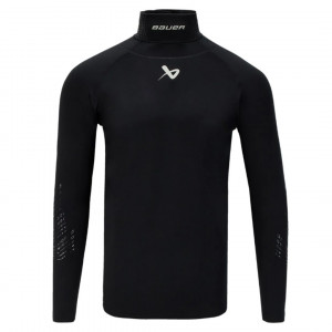 Футболка компрессионная с длинным рукавом Bauer LS Neckprotect S22 SR black (1059577) 