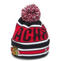 Шапка Atributika&Club NHL Chicago Blackhawks черно-красная (52-54 см) 59393