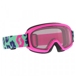 Маска Scott Junior Witty SGL mint green/neon pink/enhancer 