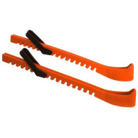 Чехлы для хоккейных и фигурных коньков пластиковые WELL HOCKEY Blade Guards Neon Orange