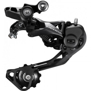 SHIMANO Переключатель задний RD-M6000, DEORE, SGS 10 скоростей, дизайн SHADOW PLUS, крепление на ось, б/уп. 