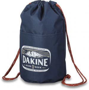 Рюкзак мешок Dakine Cinch Pack 17L Dark Navy (темно-синий с оранжевой отделкой) 