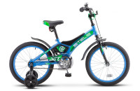 Велосипед Stels Jet 14 Z010 голубой/зеленый (2022)