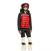 Легкая куртка детская Vist Dolomitica Z Softshell Junior black-ruby-white 99AM00