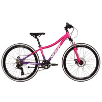 Велосипед Novatrack Katrina 7.D 24" фуксия/фиолетовый рама: 12" (2025)