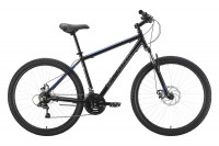 Велосипед Stark Outpost 27.1 D черный/голубой Рама: 20" (2022)