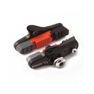 Торм. колодки-картр. CLARKS 3-564 со сменным картриджем ROAD 55мм для всех типов Shimano, трехцветные CPS305B 