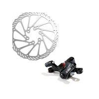 Торм. набор мех. CLARKS 3-448 диск. пара пер.+зад. CMD-21 облегч (ротор 160мм+суппорт+доп. колод 3-384 VX865) черный  инд. уп.