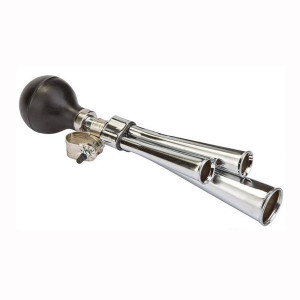 Клаксон Stels 87B-04 3-х рожковый чёрно-хромированный 