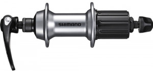 Втулка задн. Shimano RS300, 32 отв, 8/9/10 ск, QR 163 мм, OLD 130 мм, цв. серебр. 