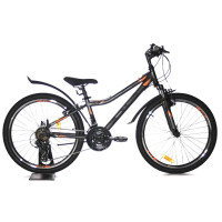 Велосипед Stels Navigator-410 V 24" 21 sp V010 антрацитовый/черный рама: 12" (2020)