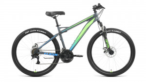 Велосипед Forward Flash 26 2.2 D серый матовый/ярко-зеленый 15&quot; (2022) 