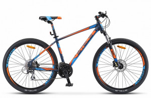 Велосипед Stels Navigator-750 D 27.5&quot; V010 синий/оранжевый (2019) 