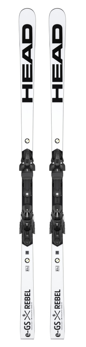 Горные лыжи Head WCR e-GS Rebel FIS WCR 14 white-black + креп FREEFLEX ST 20X RD BRAKE 85 [A] (2023) 