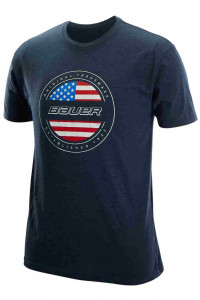 Футболка BAUER USA FLAG TEE - SR - NAVY (2022) (1059426)