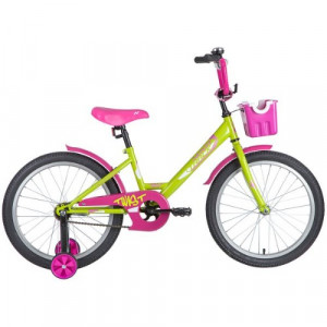 Велосипед NOVATRACK TWIST 20&quot; зелёный-розовый (2020) 
