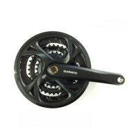 Система SHIMANO 2-720227 9ск EFCM371E866CL ALTUS, M371, 175 мм, квадрат, 48/36/26T с болтами, с защитой, черный Система SHIMANO 2-720227 9ск EFCM371E866CL ALTUS, M371, 175 мм, квадрат, 48/36/26T с болтами, с защитой, черный