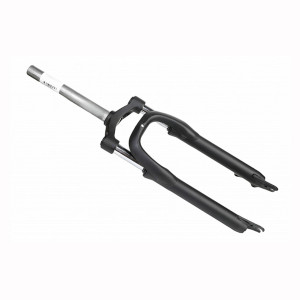 Вилка STELS FSD-2013AHD-Disc 24&quot; 1-1/8&quot; аморт. безрезьб. диск.торм., алюм/сталь мат. черная., шток 230 мм 