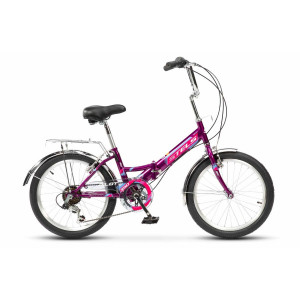 Велосипед Stels Pilot 350 V 20" Z010 пурпурный рама: 12" (2025) 