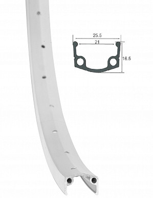 Обод Stels 24&quot; HLQC-10A-1 14Gx36Н одинарный фрезерованный, алюминиевый серебристый 