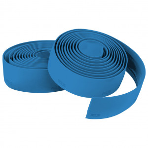 Оплетка руля KLS TRENTO синяя: EVA, адгезивный VexGel, поверхность &quot;Soft touch&quot;, легко очищаемая, заглушки и законцовки в комплекте 