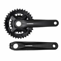 Система Shimano, MT210, 175мм, для 2x9ск, ин. Вал., 46/30, с защитой., цвет черный (2021)