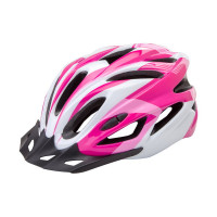 Шлем защитный Stels FSD-HL022 (in-mold) L (58-60 см) бело-розовый