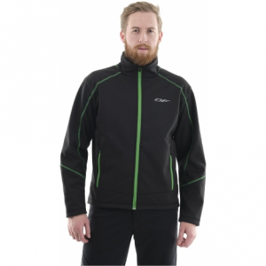 Куртка мужская Dragonfly Explorer Black-Green Softshell 