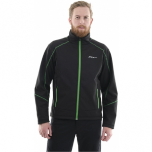 Куртка мужская Dragonfly Explorer Black-Green Softshell (2022) 