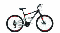 Велосипед Altair MTB FS 26" 2.0 disc черный/красный (2021)