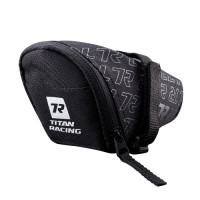 Сумка подседельная Titan Racing Club Port 13*5.5*7.5 cm, крепление на ремешке, Black