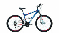 Велосипед Altair MTB FS 26 2.0 disc синий/красный Рама: 18" (2021)