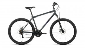 Велосипед Altair MTB HT 27.5 2.0 D темно-серый/черный рама 17 (2022) 