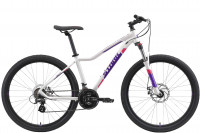 Велосипед Stark Viva 27.2 D белый/фиолетовый (2021)