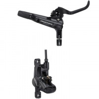 SHIMANO Тормоз дисковый гидравлический DEORE, BR-M6000(R) с торм.ручкой BL-M6000(R), ротор SM-MA-R160P/S, резиновая колодка, гидролиния 1700мм (SM-BH90-SS BLACK), б/уп.