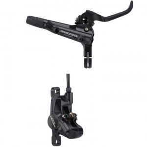 SHIMANO Тормоз дисковый гидравлический DEORE, BR-M6000(R) с торм.ручкой BL-M6000(R), ротор SM-MA-R160P/S, резиновая колодка, гидролиния 1700мм (SM-BH90-SS BLACK), б/уп. 