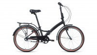 Велосипед Forward ENIGMA 24 3.0 черный матовый/красный 14" (2022)
