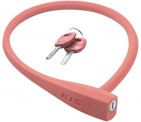 Замок тросовый KELLYS KLS Sunny 4,5ммх60см, силик. покрытие, пастельно-розовый, безоп. 3/10