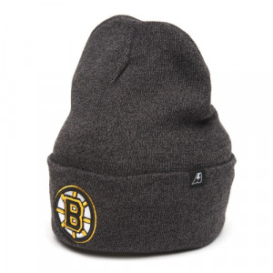 Шапка Atributika&amp;Club NHL Boston Bruins черный меланж (55-58 см) 59335 