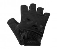 Перчатки KLS LASH BLACK S, лёгкие и прочные, ладонь из синтетической кожи с гелевыми вставками
