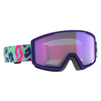 Маска Scott Factor Pro Light Sensitive Goggle mint green/neon pink/light sensitive blue chrome