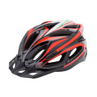 Шлем защитный Stels FSD-HL022 (in-mold) L (58-60 см) чёрно-красный