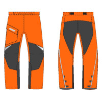Штаны-дождевик Dragonfly Evo Woman orange