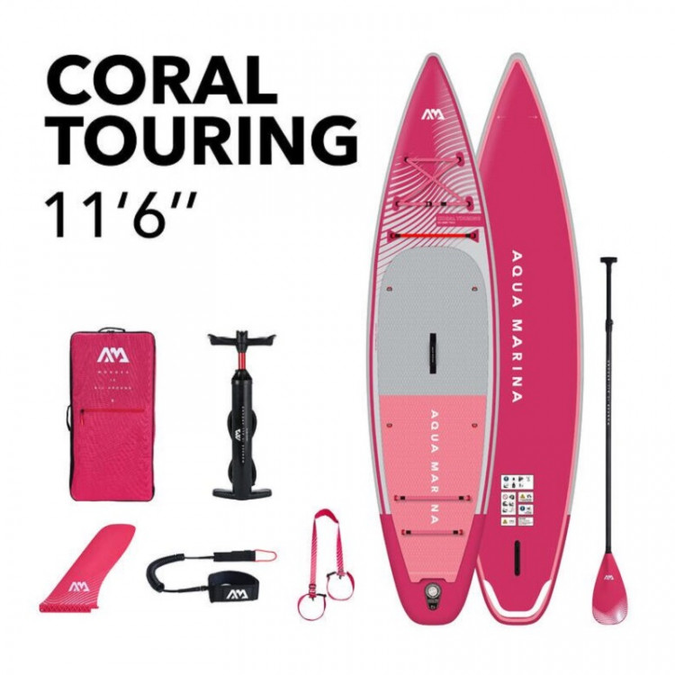 SUP Aqua Marina Coral Touring Raspberry 11 6 S24 HC5
