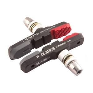 Торм. колодки CLARKS 3-110 CPS-301 цветные всепогодные 72мм с крепежом 3 профиля 