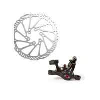 Торм. набор мех. CLARKS 3-630 диск. пара пер.+зад. CMD-22FM облегч ДВУХПОРШНЕВОЙ (ROAD/CYCLO-CROSS, FM fit,160мм+суппорт+доп.колод VX852) 268г.черный