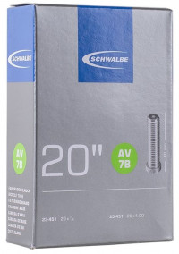 Велокамера 20" Schwalbe AV7B 20'x1.00 23/25-451 IB AGV 40mm (05-10416290) Велокамера 20" Schwalbe AV7B 20'x1.00 23/25-451 IB AGV 40mm (05-10416290)