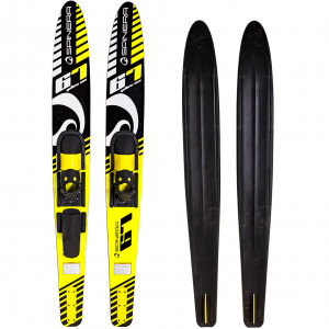 Лыжи парные прогулочные Spinera Combo Ski yellow sea 67" (19514) 